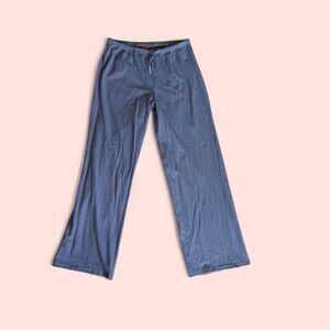 Blue pinstriped edikted pants